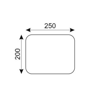 Верхний душ Bronze de Luxe QUADRO 1916, белый/хром